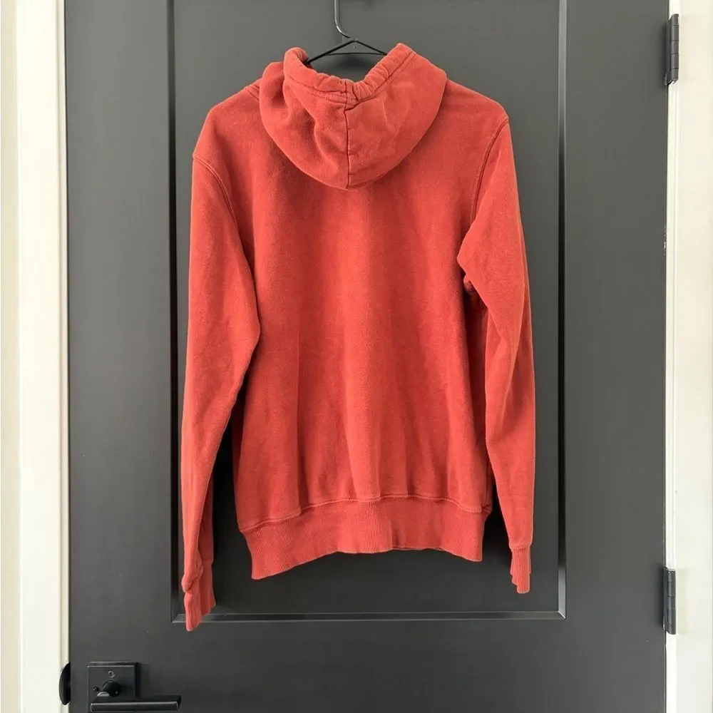 North Face Red’s Never Stop Exploring Hoodie Burnt Orange/Red Mens Size S